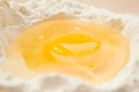 Flour and egg Foto stock