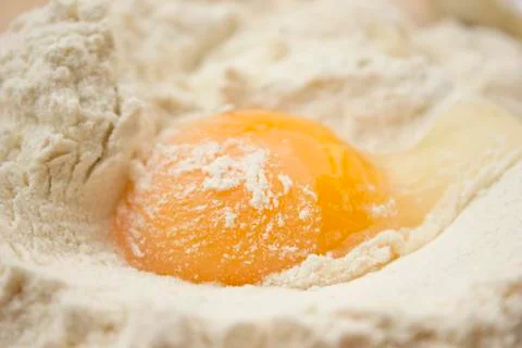 Flour and egg Stock Photos