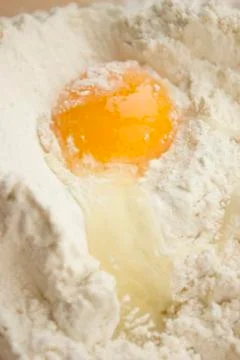 Flour and egg Stock Photos