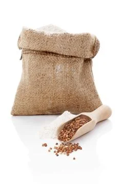 Flour background. Stock Photos