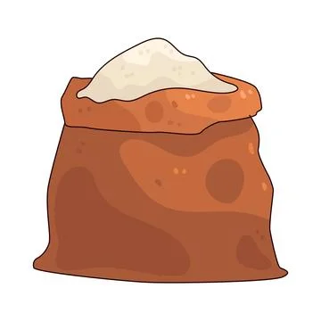 Flour bag illustration Stock Illustration