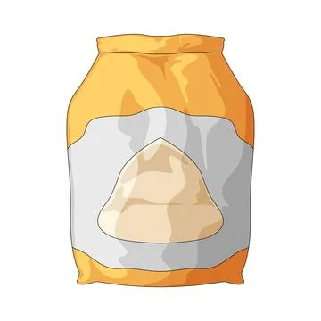 Flour bag illustration Stock Illustration