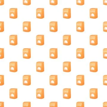 Flour bags repeating pattern for baking theme Stock Illustration