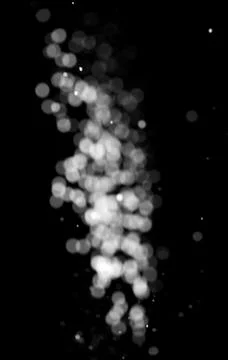 Flour on black background Stock Photos