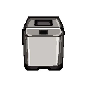 Flour bread maker pixel art vector illustration Stock Illustration