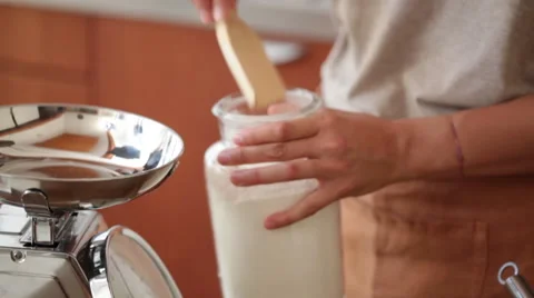 Flour for a cake Stock Footage 62227182