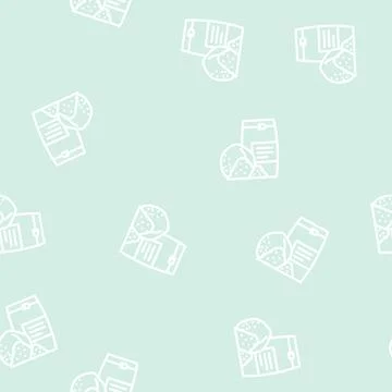 Flour coconut tropical line vector seamless pattern Illustrazione stock