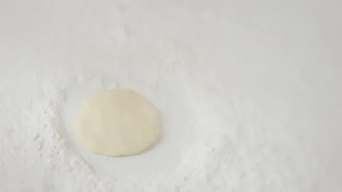 Flour drop on the table with for making various desserts. 스톡 동영상 153957729