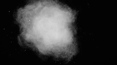 Flour explosion HD Video stock 63352486