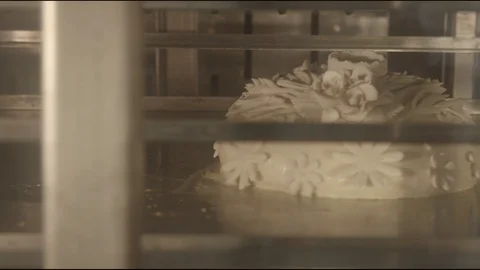 Flour factory, flour sweets, bread, pie, biscuits Stock Footage 114417883