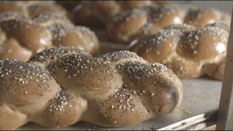 Flour factory, flour sweets, bread, pie, biscuits Stock Footage 114417983