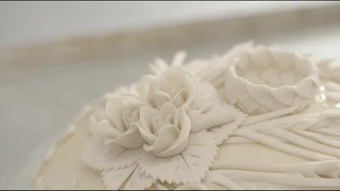 Flour factory, flour sweets, bread, pie, biscuits Stock Footage 114418023