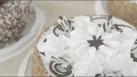 Flour factory, flour sweets, bread, pie, biscuits Stock Footage 114418454