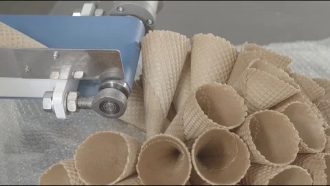 Flour factory, flour sweets, bread, pie, biscuits Stock Footage 114418538