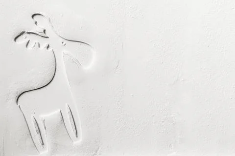 Flour forms for ginger cookies in the shape of elk or moose and butterflies o Stock Photos