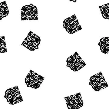 Flour fortification glyph seamless pattern 스톡 일러스트