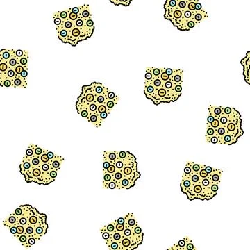 Flour fortification vector seamless pattern 스톡 일러스트