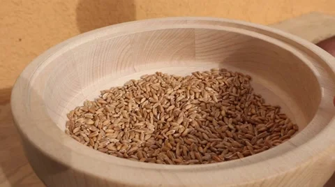 Flour Grinding in a Machine Stock Footage 52083618