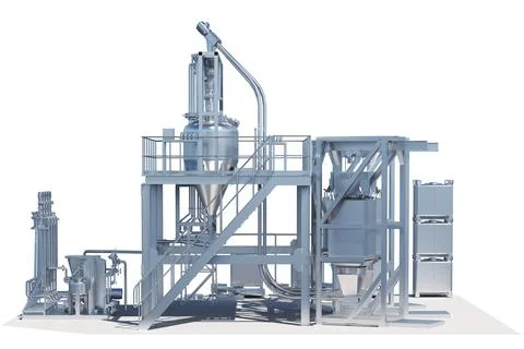 Flour industry structure Stock Illustration