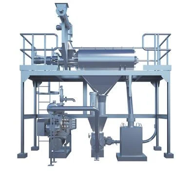 Flour industry structure Stock Illustration