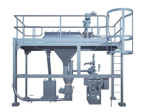 Flour industry structure Stock Illustration