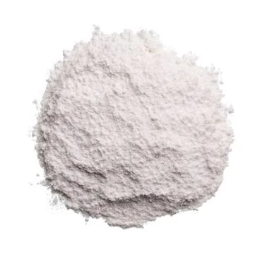 Flour isolated on a white Stock Photos