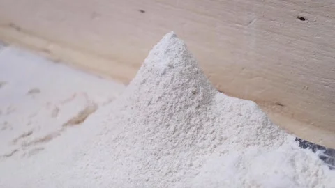 Flour milled in the mill 2 Stock Footage 294070879