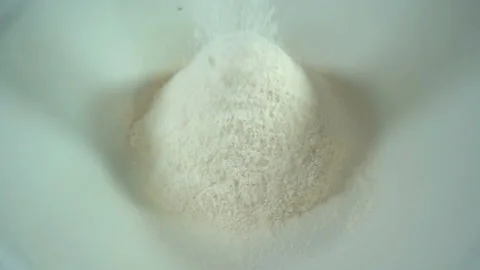 Flour pours in slow motion. Stock Footage 131711151