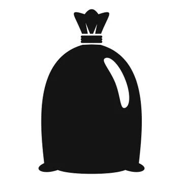 Flour sack icon, simple style Stock Illustration