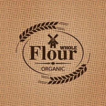 Flour sackcloth texture background Stock Illustration