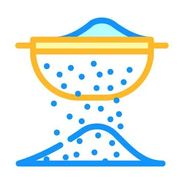 Flour sift color icon vector illustration Stock Illustration