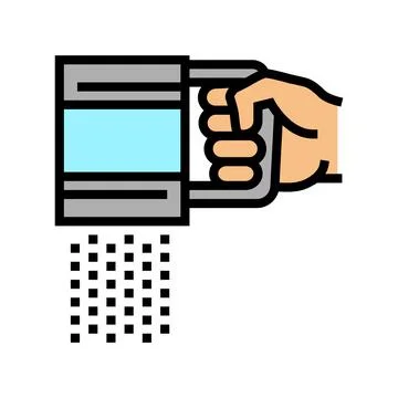 Flour sift color icon vector illustration Stock Illustration