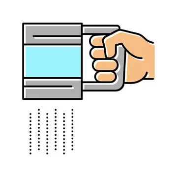 Flour sift color icon vector illustration Stock Illustration