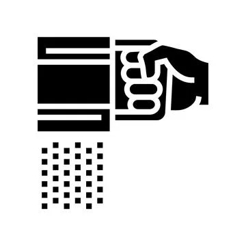 Flour sift glyph icon vector illustration Stock Illustration