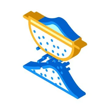 Flour sift isometric icon vector illustration Stock Illustration