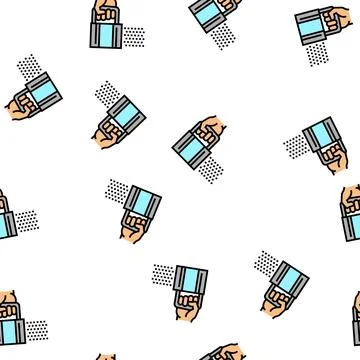 Flour sift vector seamless pattern Stock Illustration