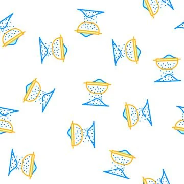 Flour sift vector seamless pattern Stock Illustration