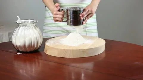 Flour Sifter Stock Footage 22324692
