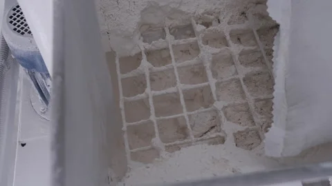 Flour Sifting in Industrial Hopper. Stock Footage 321064249