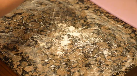Flour Spread On Table Video stock 55869260