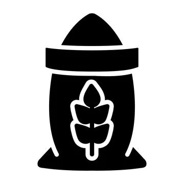 Flour Vector Icon Design Illustration Stock Illustration