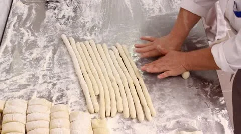 Flouring potato dough Stock Footage 20538354