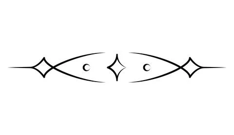 Flourish calligraphic design element. Page decoration symbol to embellish your Stockillustratie
