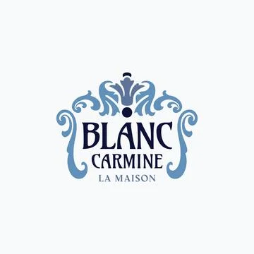 Flourish frame logo design template Stock Illustration