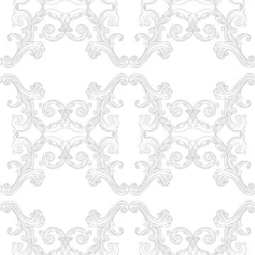 Flourish luxury seamless pattern background vector illustration Stock Illustration