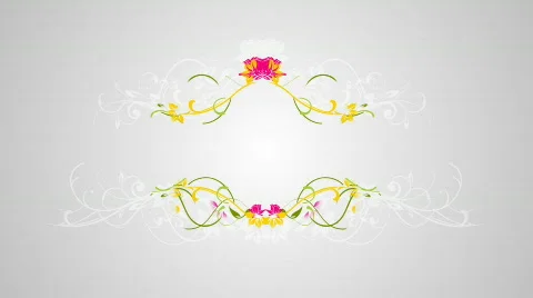 Flourish white  2 Stock Footage 690505