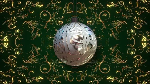 Flourishes &amp; Bauble Background Stock Footage 264765171