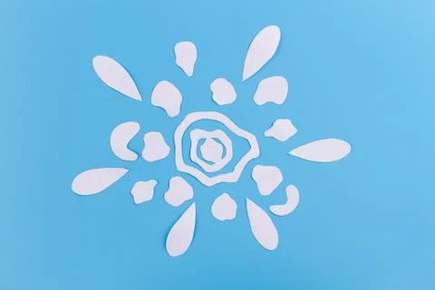 Flover pattern made of paper Stock Photos