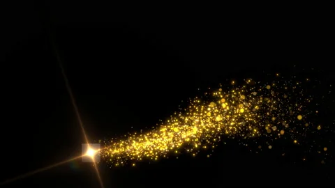 Flow abstract glitter magic stars fantasy Stock Footage 233491103
