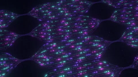 Flow ai agent big data code tech bg able to loop endless Stock Footage 345602006